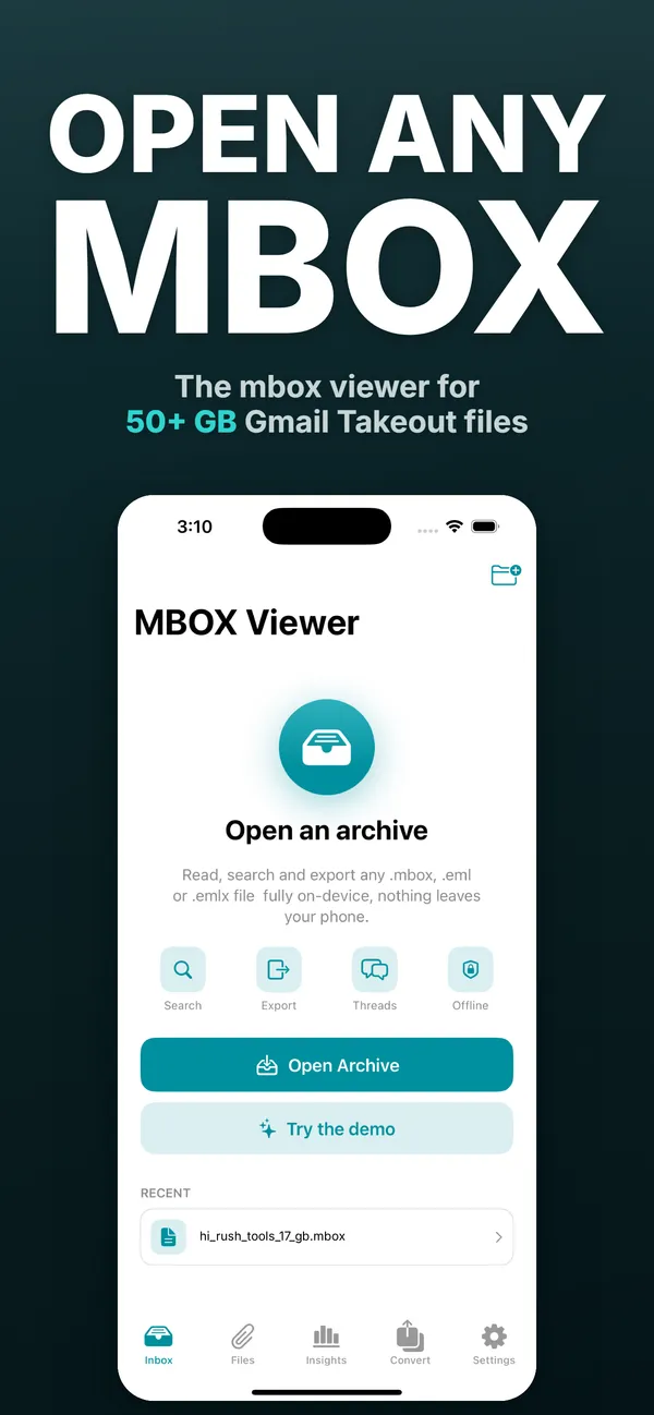 iPhone app screenshot 1