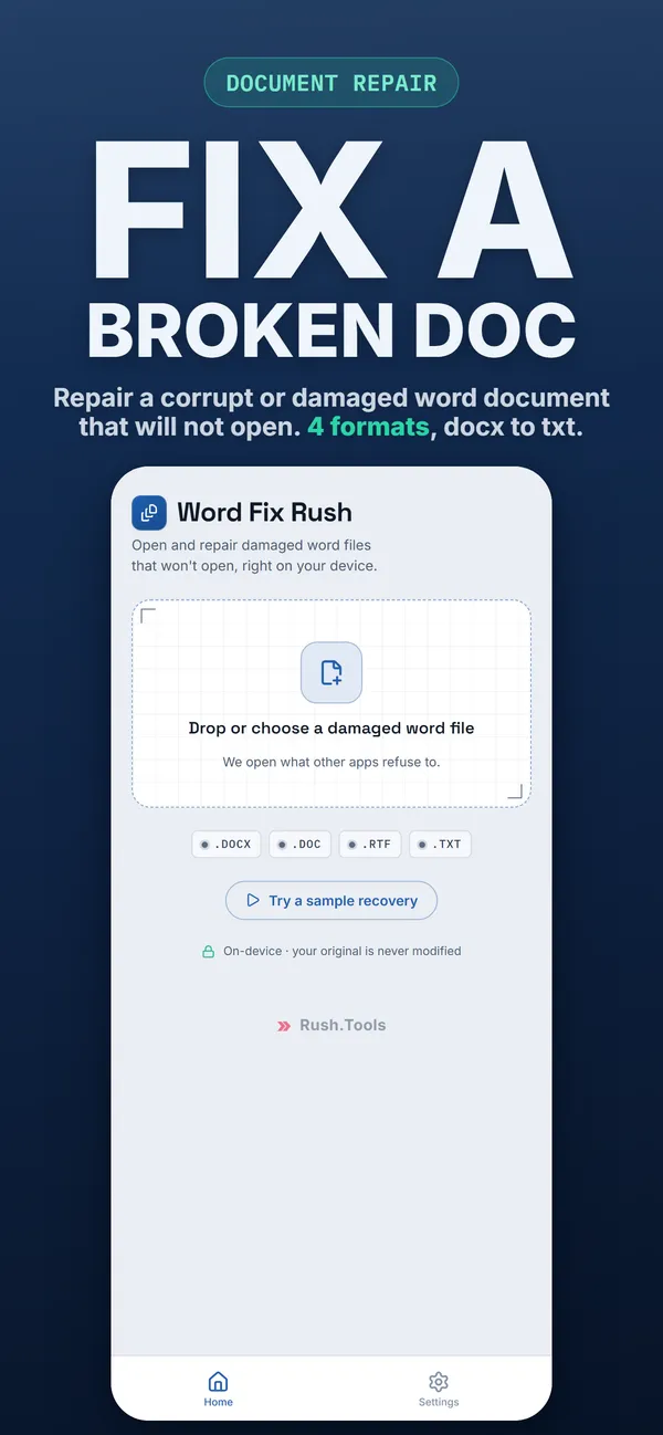 iPhone app screenshot 1
