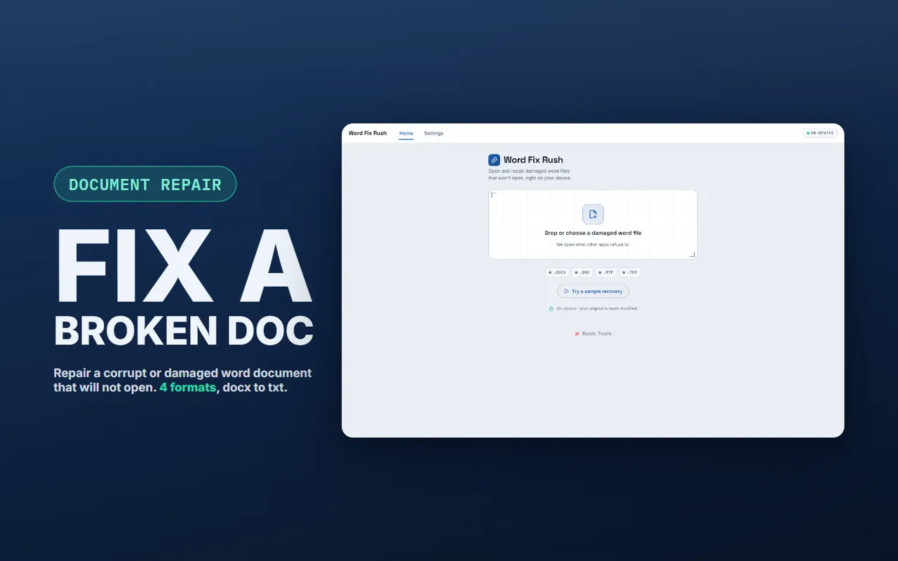 Mac app screenshot 1